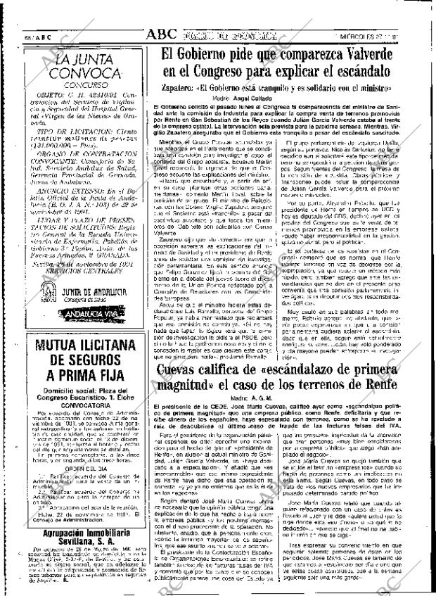 ABC SEVILLA 27-11-1991 página 68