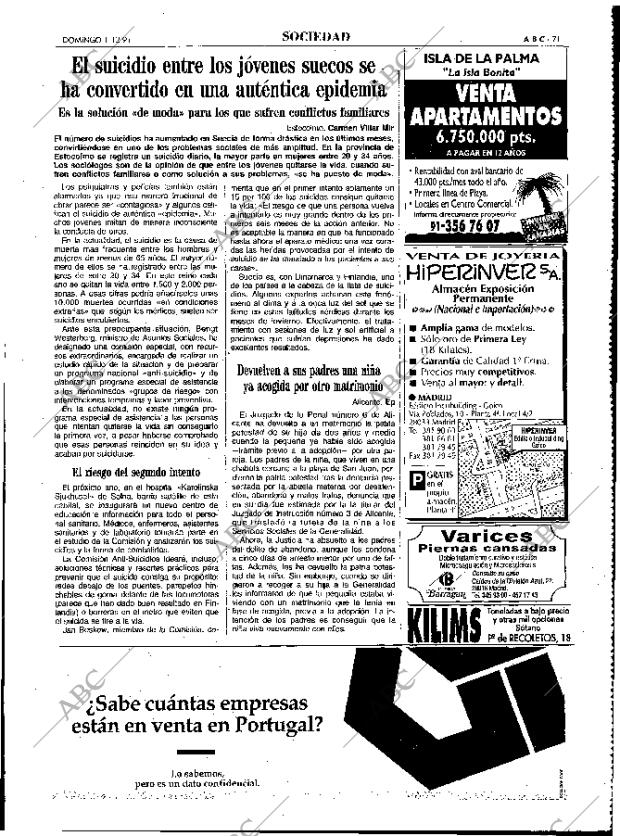 ABC MADRID 01-12-1991 página 71