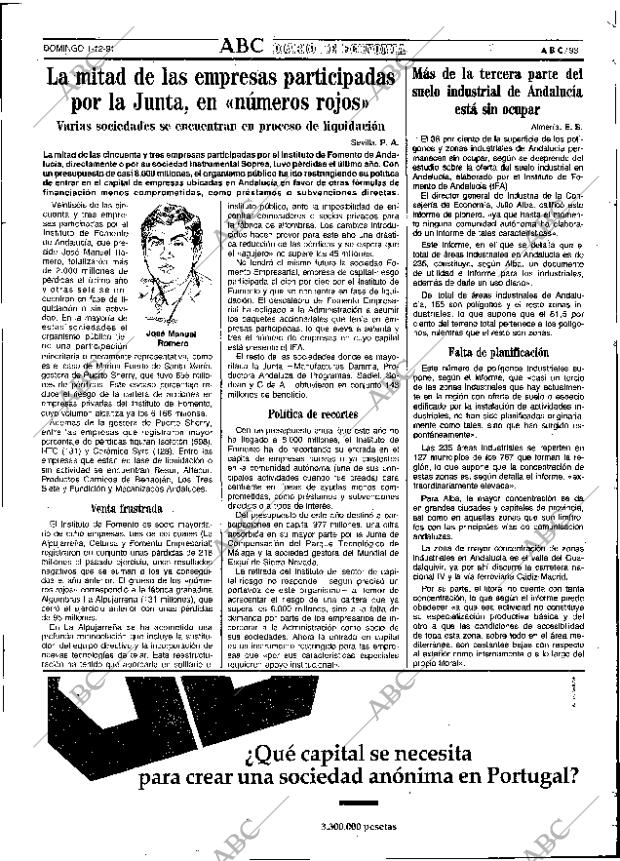 ABC SEVILLA 01-12-1991 página 93