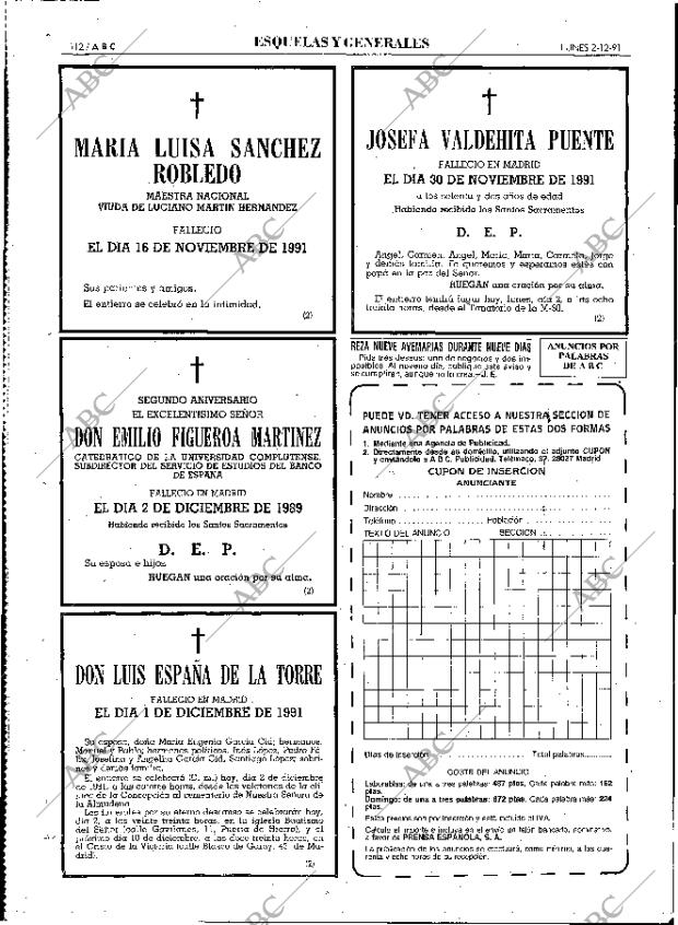 ABC MADRID 02-12-1991 página 112