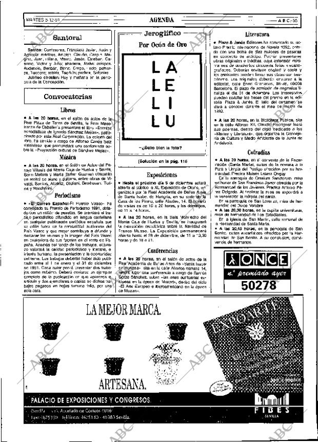 ABC SEVILLA 03-12-1991 página 55