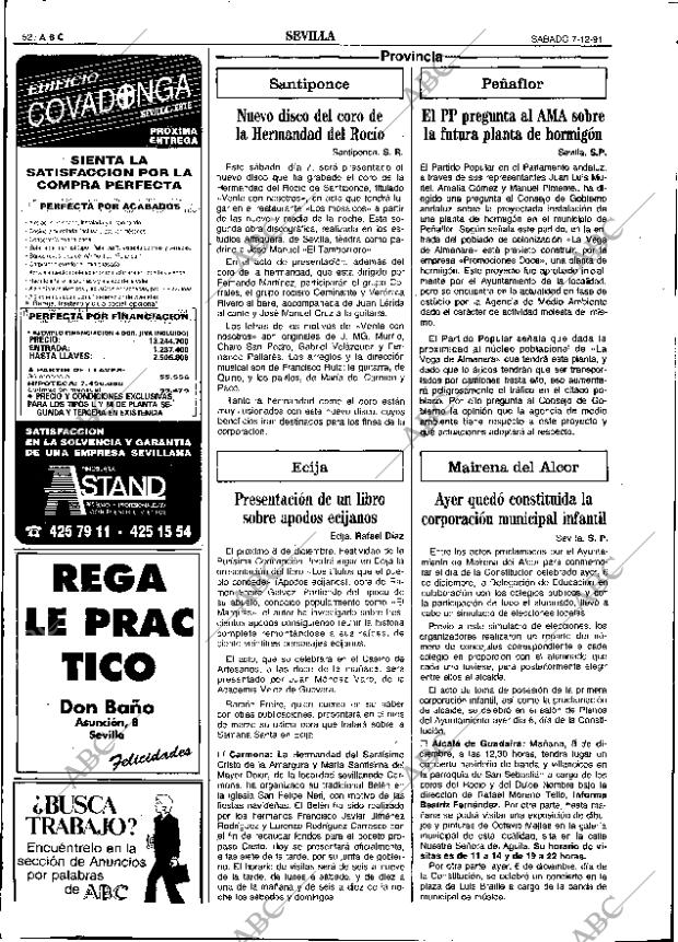 ABC SEVILLA 07-12-1991 página 52