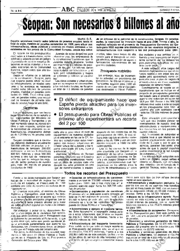 ABC SEVILLA 07-12-1991 página 74