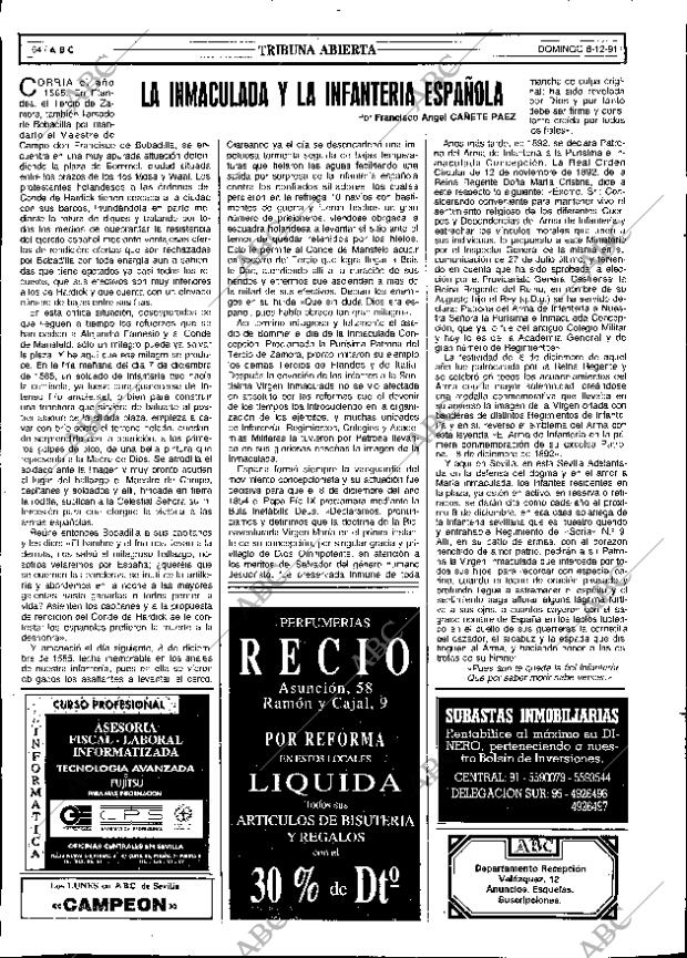 ABC SEVILLA 08-12-1991 página 64