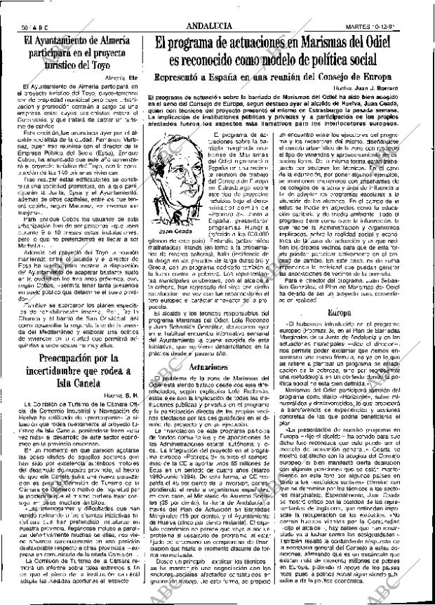 ABC SEVILLA 10-12-1991 página 50