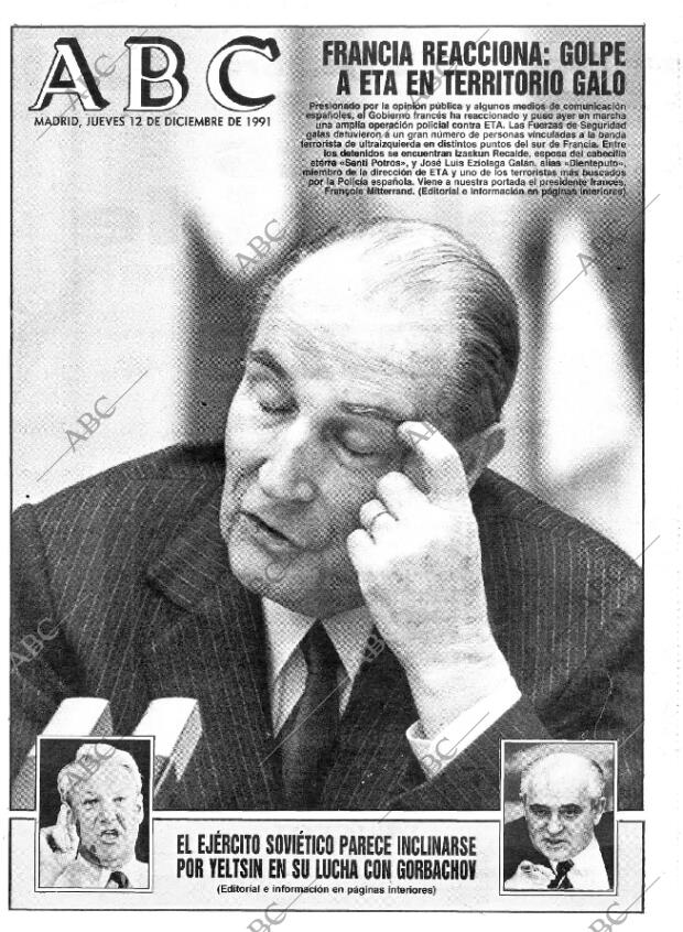 ABC MADRID 12-12-1991 página 1