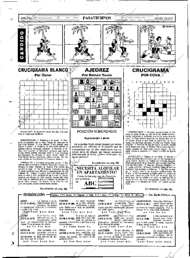 ABC MADRID 12-12-1991 página 112