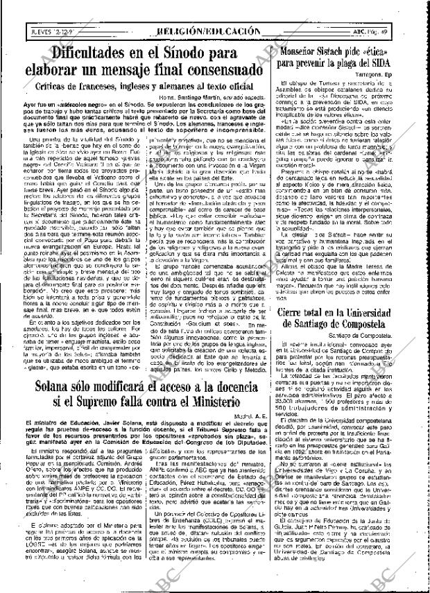 ABC MADRID 12-12-1991 página 49