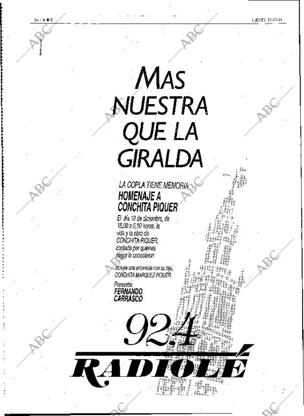 ABC MADRID 12-12-1991 página 54