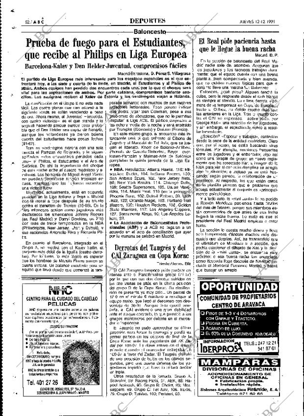 ABC MADRID 12-12-1991 página 82