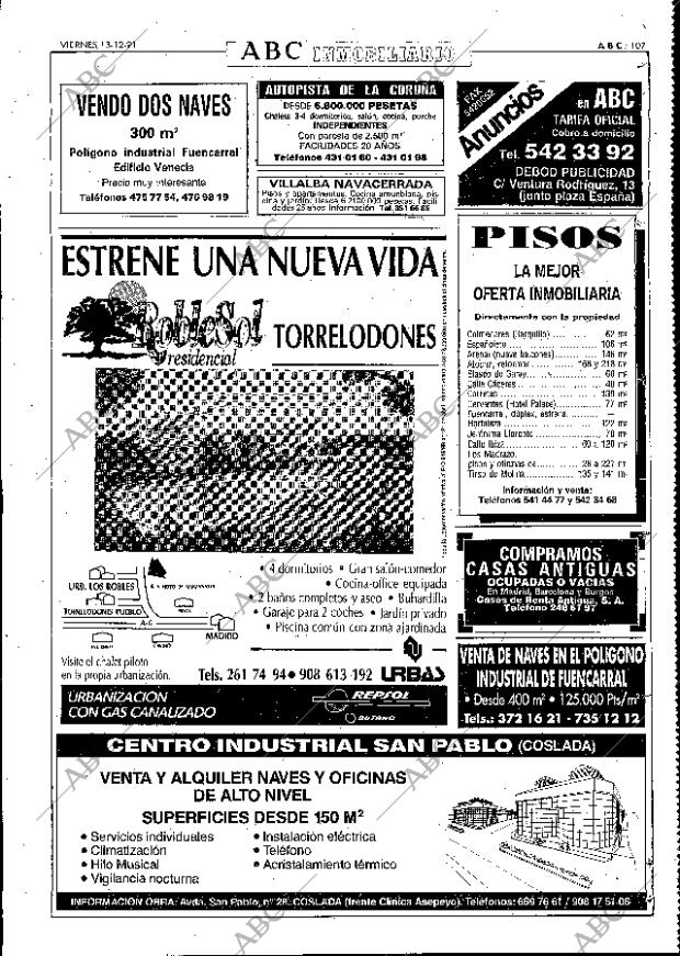 ABC MADRID 13-12-1991 página 107