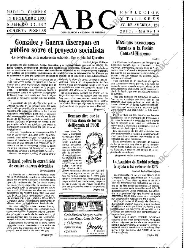 ABC MADRID 13-12-1991 página 15