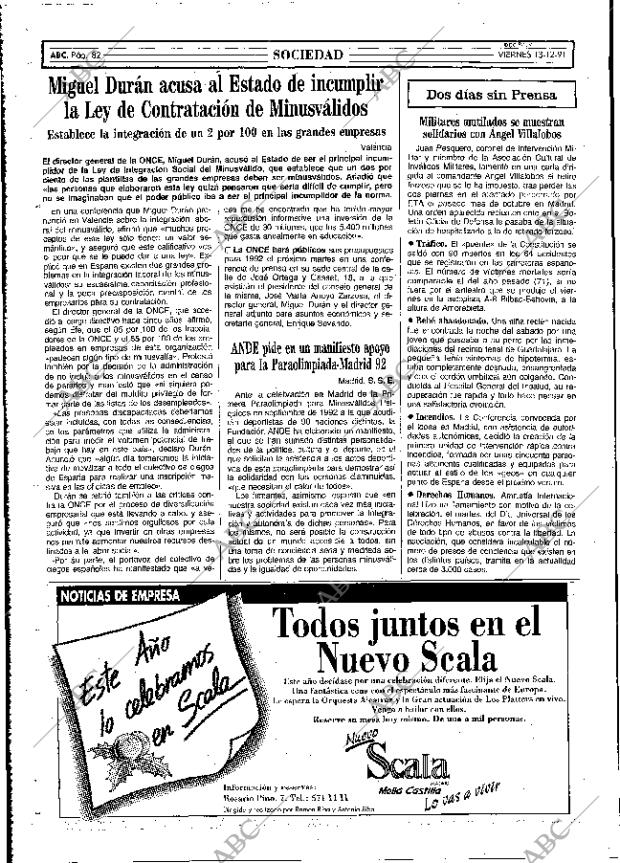 ABC MADRID 13-12-1991 página 82