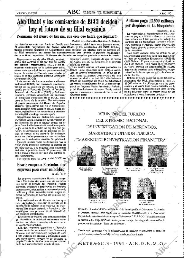 ABC MADRID 13-12-1991 página 95