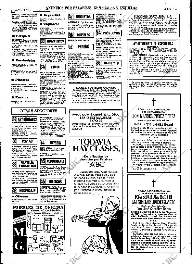 ABC SEVILLA 14-12-1991 página 107