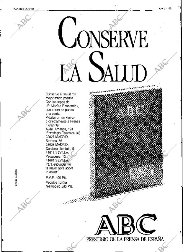 ABC SEVILLA 14-12-1991 página 109