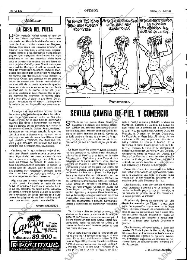 ABC SEVILLA 14-12-1991 página 20