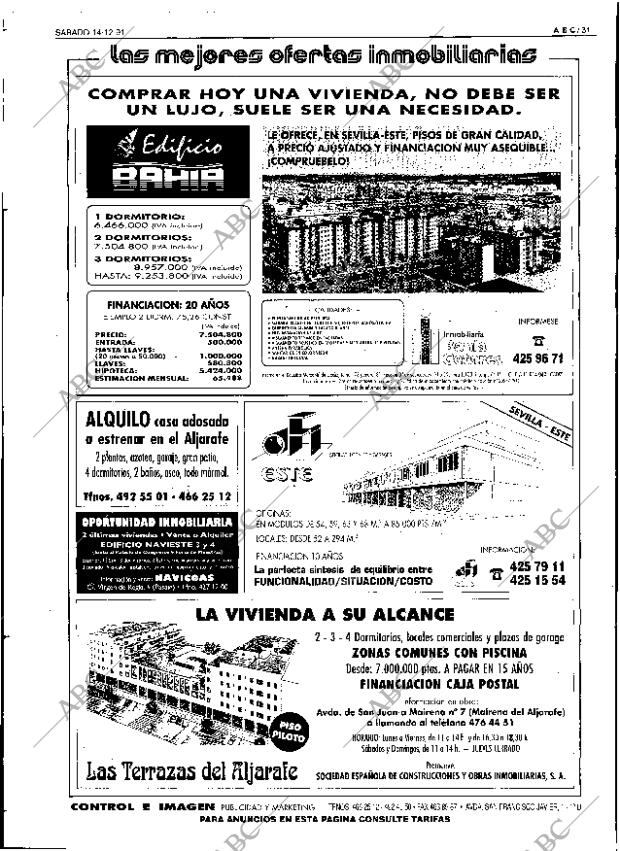 ABC SEVILLA 14-12-1991 página 31