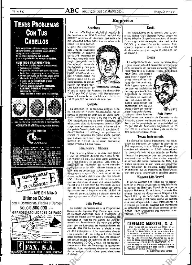 ABC SEVILLA 14-12-1991 página 76