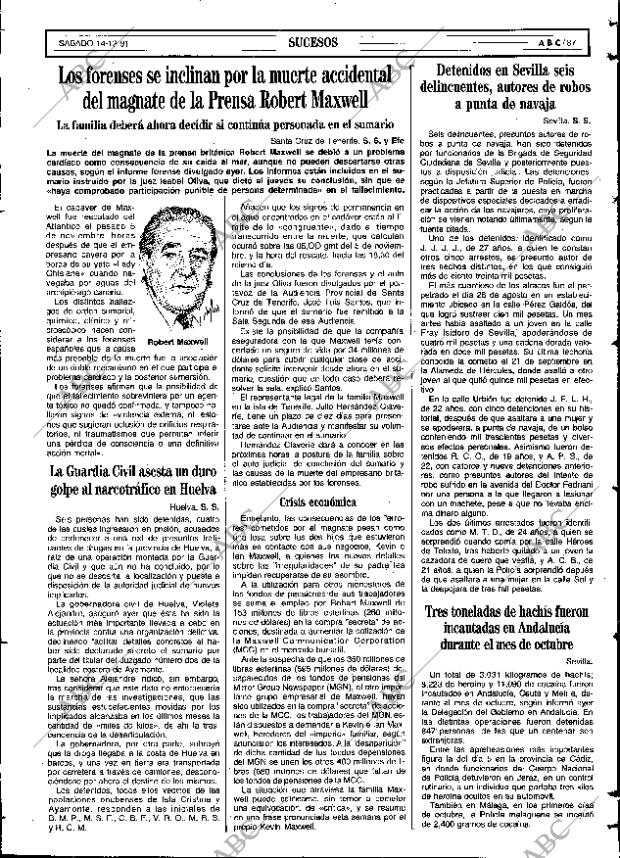 ABC SEVILLA 14-12-1991 página 87