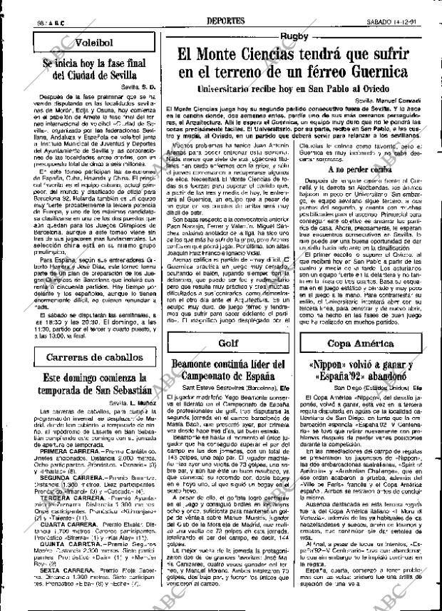 ABC SEVILLA 14-12-1991 página 98