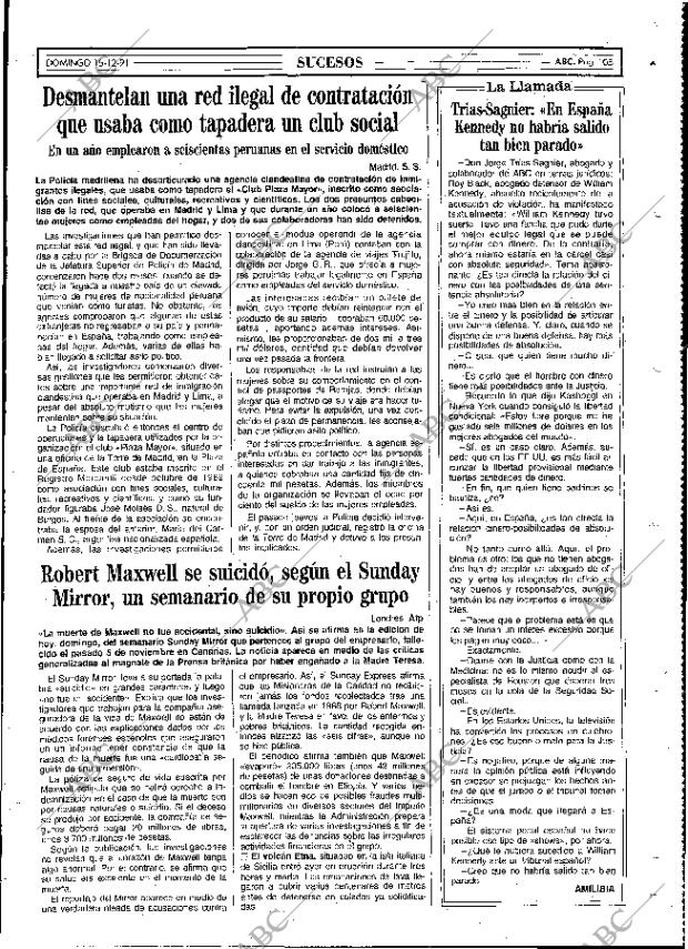 ABC MADRID 15-12-1991 página 105