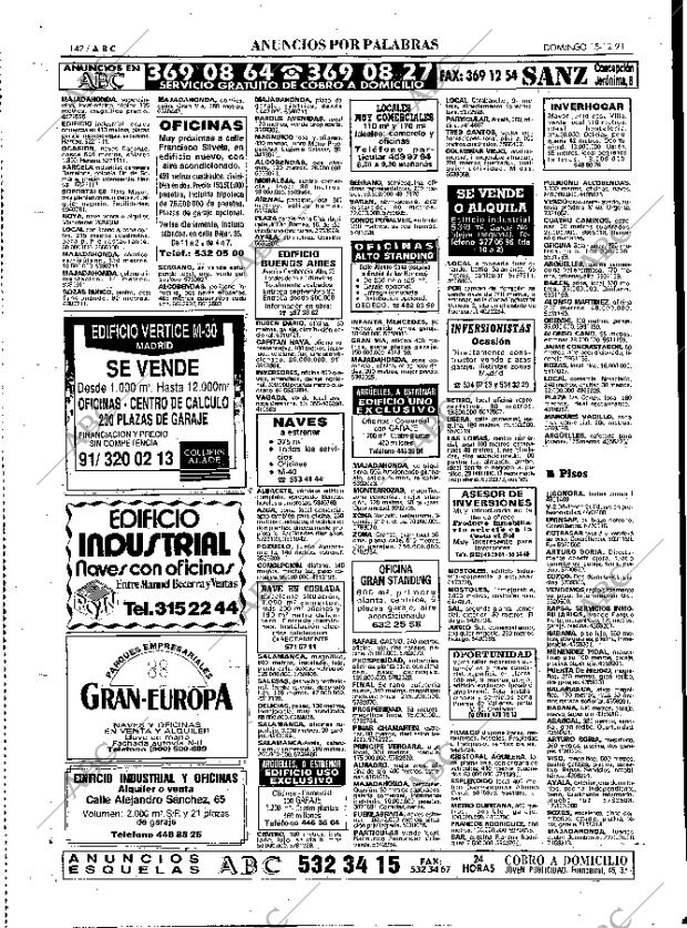 ABC MADRID 15-12-1991 página 142