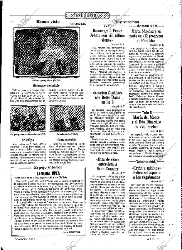ABC MADRID 15-12-1991 página 157