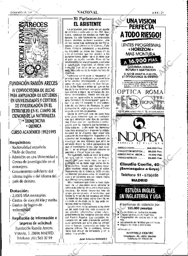 ABC MADRID 15-12-1991 página 29