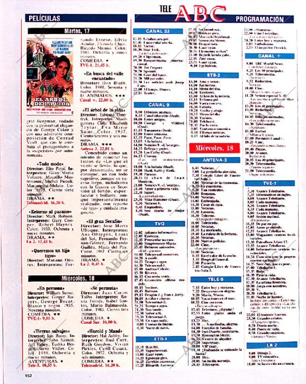 BLANCO Y NEGRO MADRID 15-12-1991 página 152