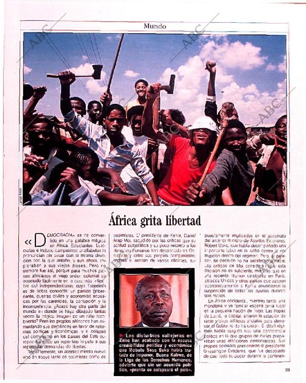 BLANCO Y NEGRO MADRID 15-12-1991 página 23