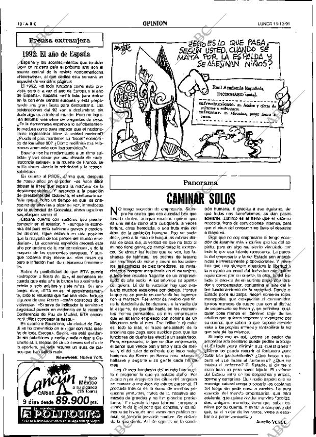 ABC SEVILLA 16-12-1991 página 18