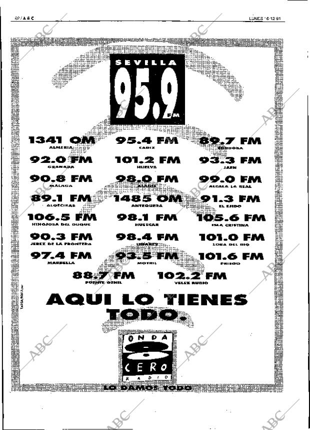 ABC SEVILLA 16-12-1991 página 62