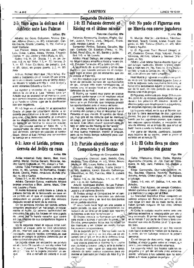 ABC SEVILLA 16-12-1991 página 74