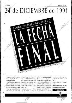 ABC MADRID 17-12-1991 página 92