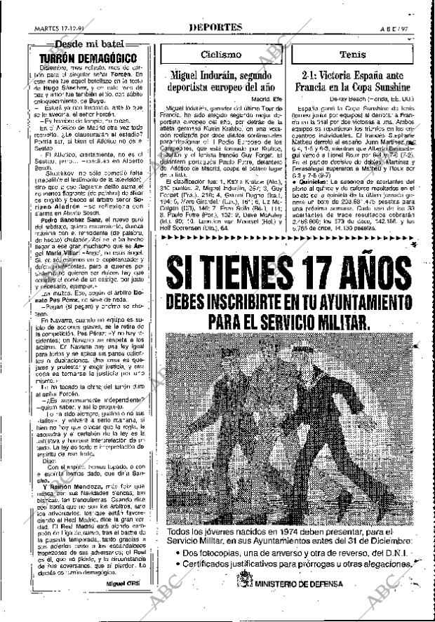 ABC MADRID 17-12-1991 página 97