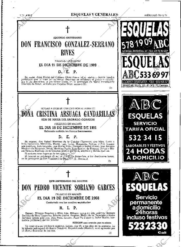 ABC MADRID 18-12-1991 página 110