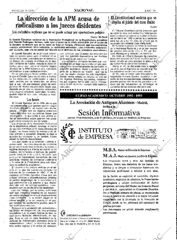 ABC MADRID 18-12-1991 página 25