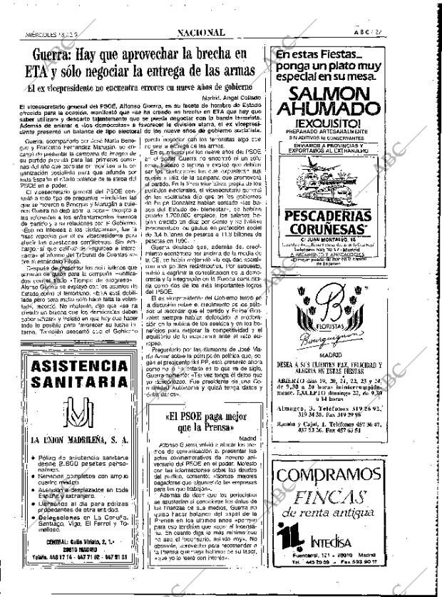 ABC MADRID 18-12-1991 página 27