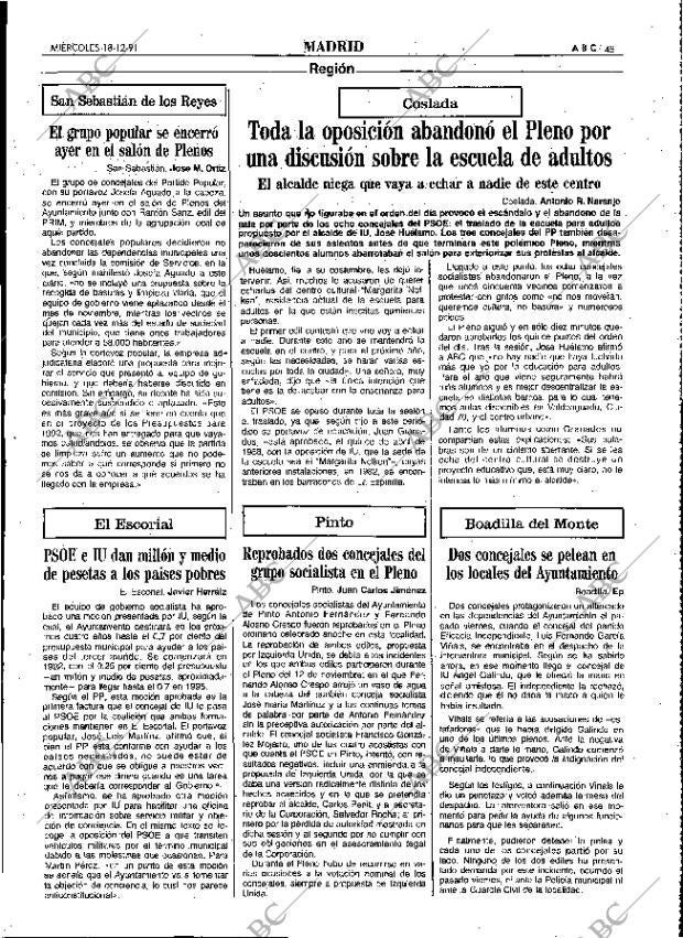 ABC MADRID 18-12-1991 página 45