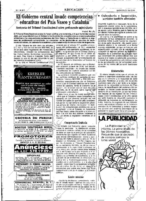 ABC MADRID 18-12-1991 página 66