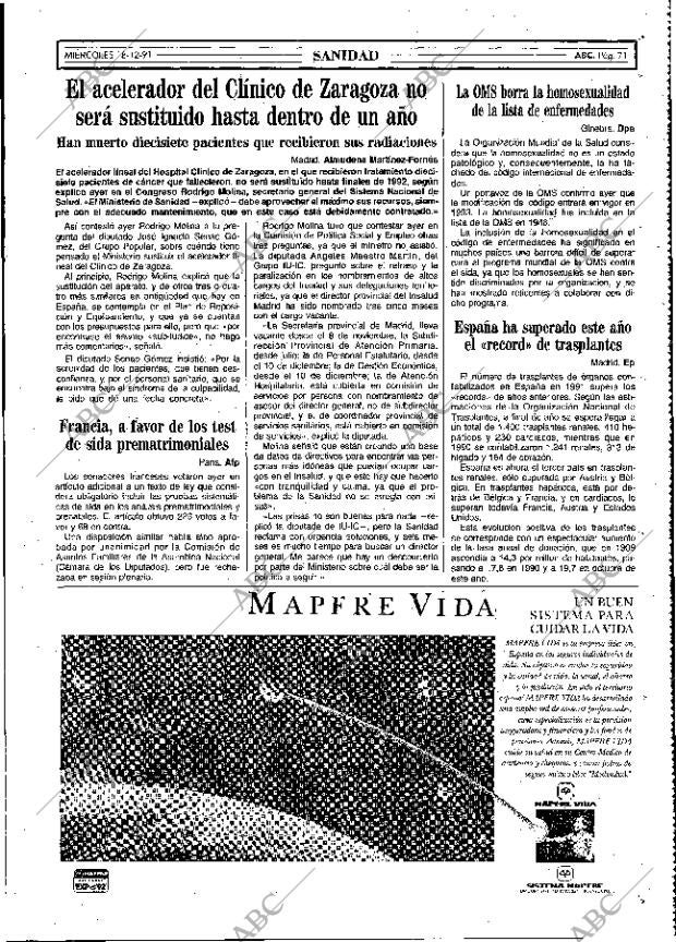 ABC MADRID 18-12-1991 página 71