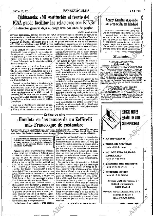 ABC MADRID 19-12-1991 página 103