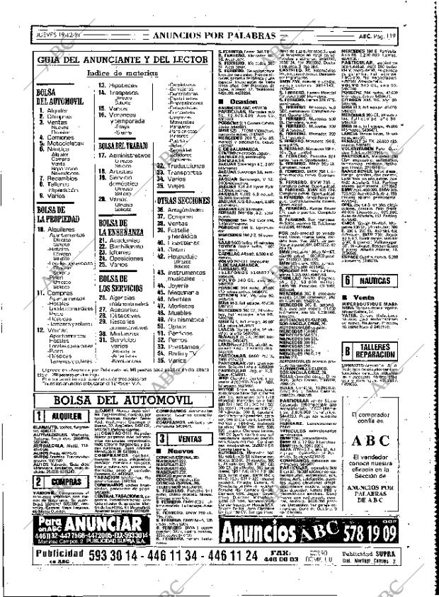 ABC MADRID 19-12-1991 página 119