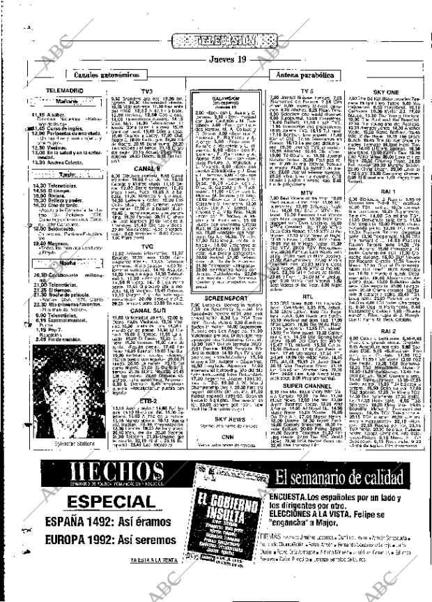 ABC MADRID 19-12-1991 página 142