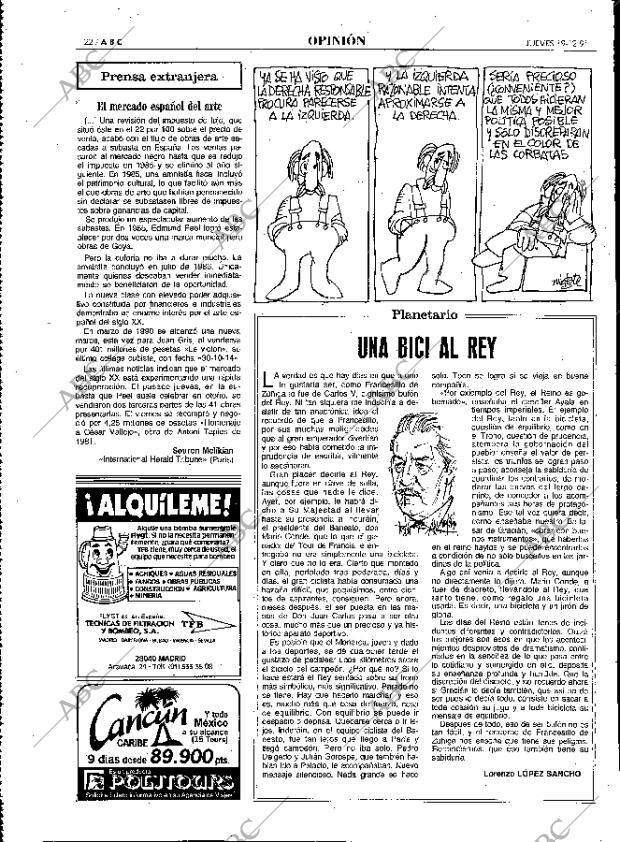 ABC MADRID 19-12-1991 página 22