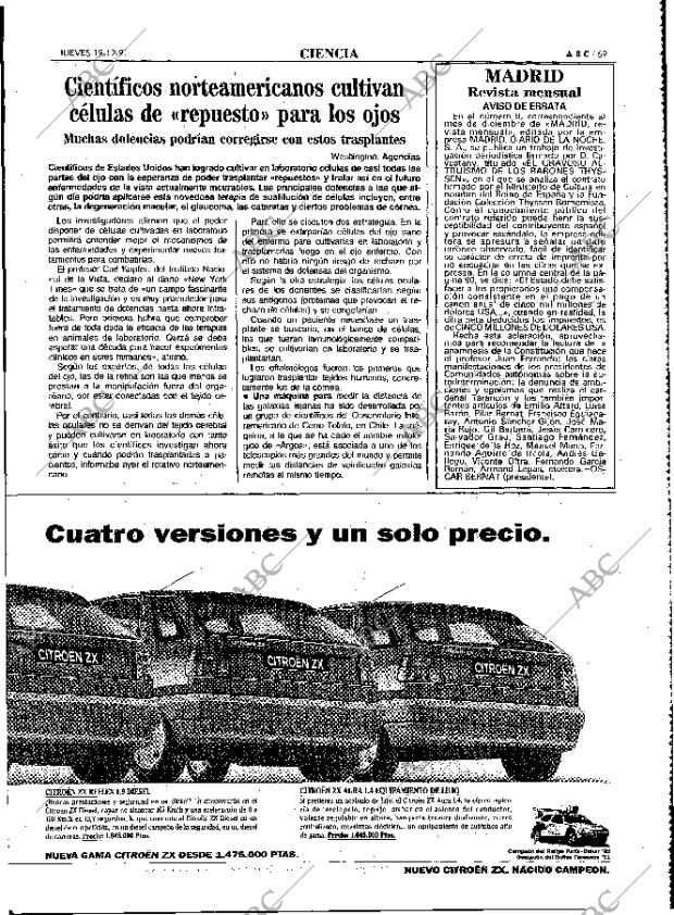 ABC MADRID 19-12-1991 página 69