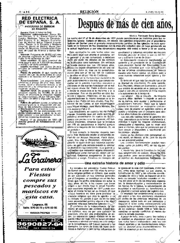 ABC MADRID 19-12-1991 página 70