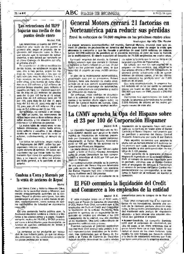 ABC MADRID 19-12-1991 página 78