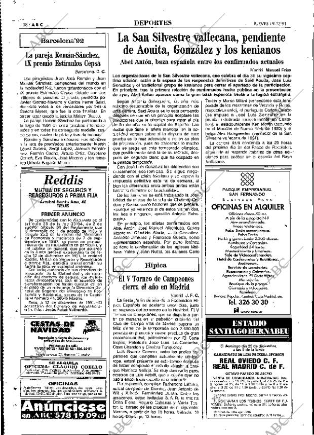 ABC MADRID 19-12-1991 página 98